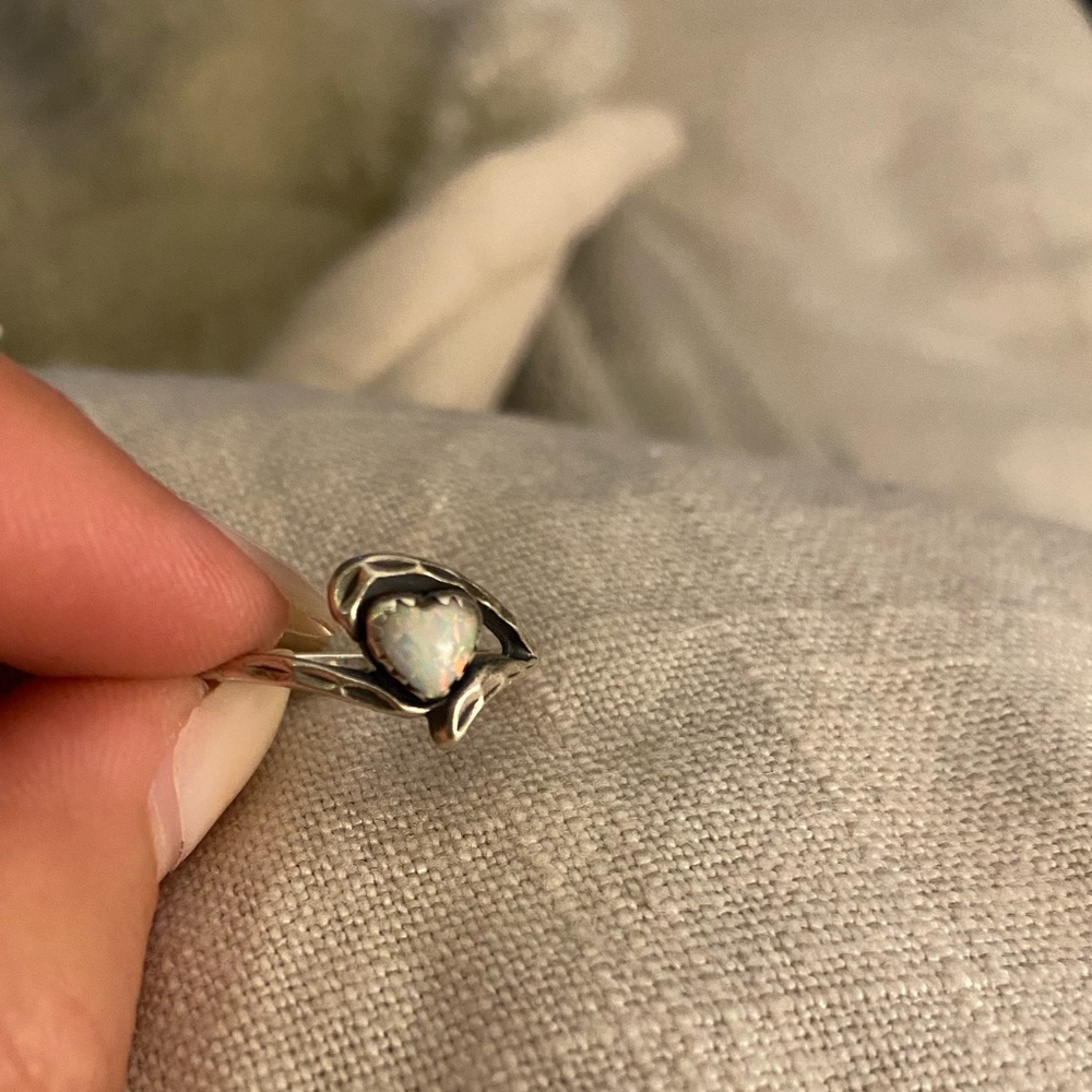 Opal Heart Ring - image 3